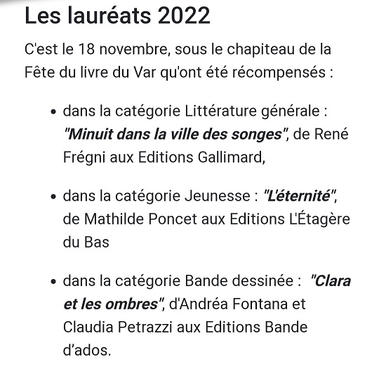lauréats 2022